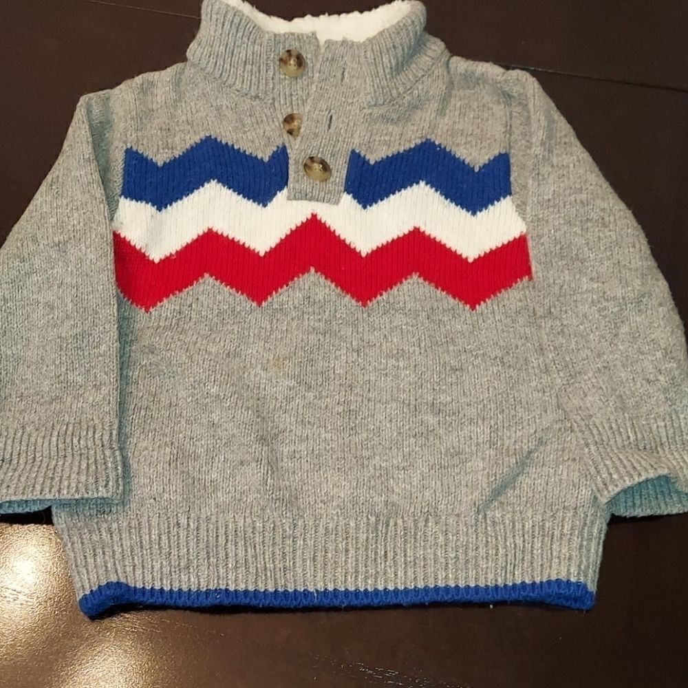 Baby Gap Gray Mock Neck Sweater 18-24M